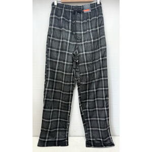 ST. John's Bay Sleepwear Bottoms Men's Small Black Plaid Fleece Pants